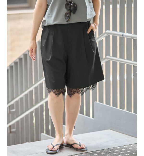 IENA「スソレースレイヤードハーフパンツ」|その他|