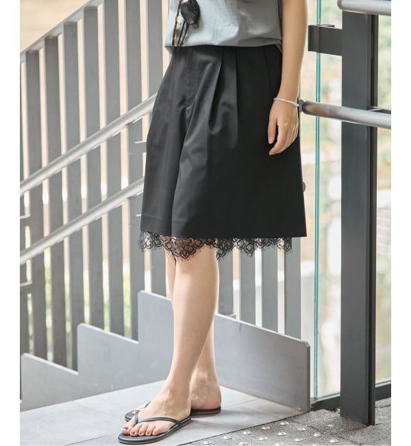 IENA「スソレースレイヤードハーフパンツ」|その他|