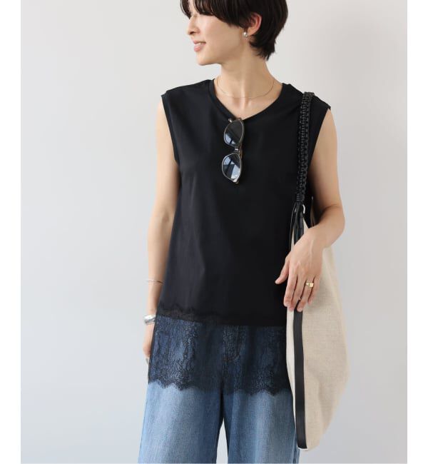 JOURNAL STANDARD relume「レースヘムノースリーブ」|Tシャツ・カットソー|