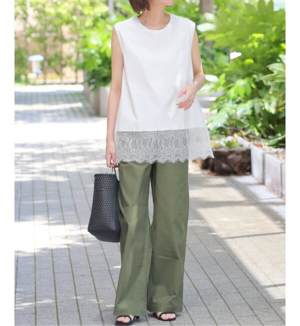 JOURNAL STANDARD relume「レースヘムノースリーブ」|Tシャツ・カットソー|
