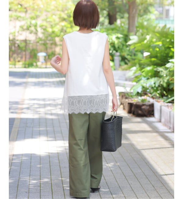 JOURNAL STANDARD relume「レースヘムノースリーブ」|Tシャツ・カットソー|
