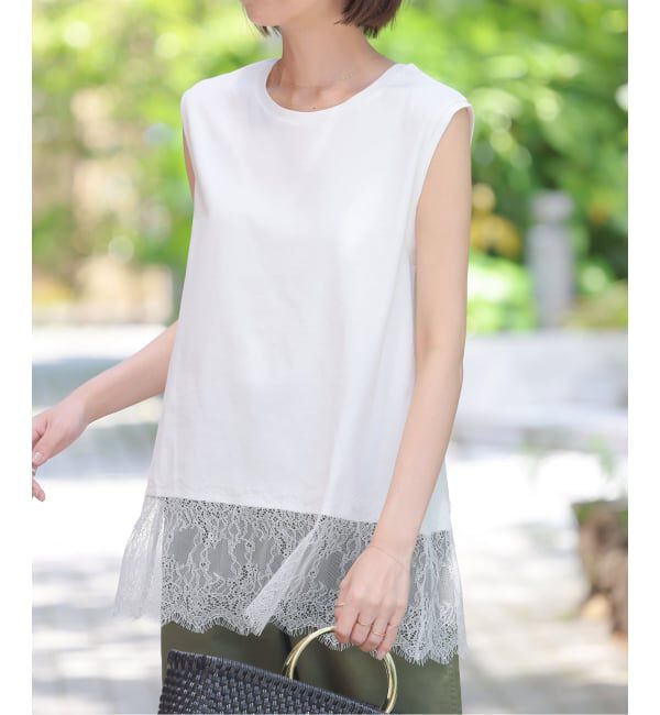 JOURNAL STANDARD relume「レースヘムノースリーブ」|Tシャツ・カットソー|