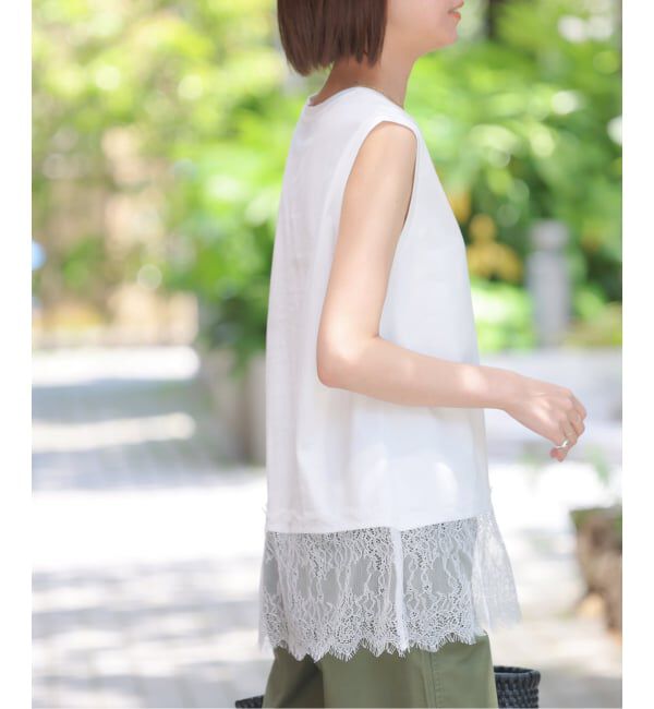 JOURNAL STANDARD relume「レースヘムノースリーブ」|Tシャツ・カットソー|