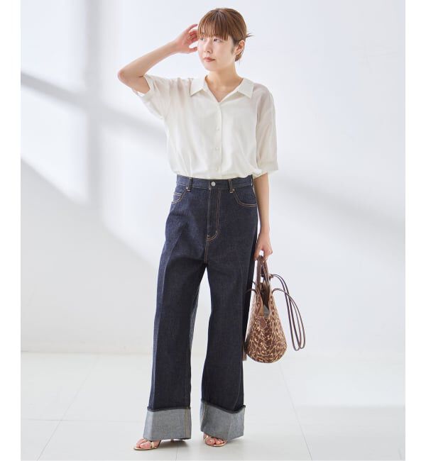 journal standard L'essage「ターンアップデニムパンツ」|デニム|