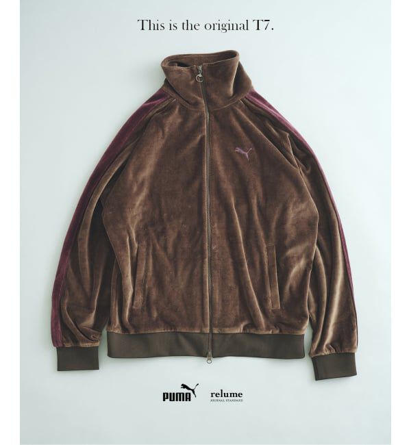 JOURNAL STANDARD relume「《追加予約》PUMA / プーマ 別注 &rdquo;T7&rdquo; ベロア トラックジャケット」|その他|ブラウン