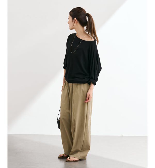 FRAMeWORK「シアー裏毛ドレーププルオーバー」|Tシャツ・カットソー|