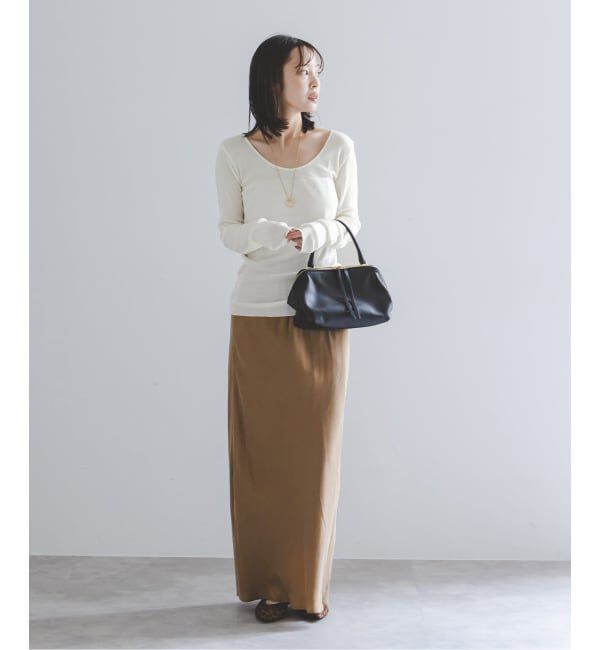 NOBLE「《予約》ウールテレコニュアンスネックプルオーバー」|Tシャツ・カットソー|