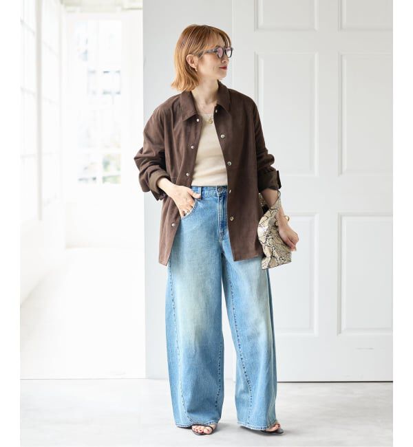 Spick and Span「《新色有り / 追加予約》フェイクスエードオープンカラージャケット」|その他|