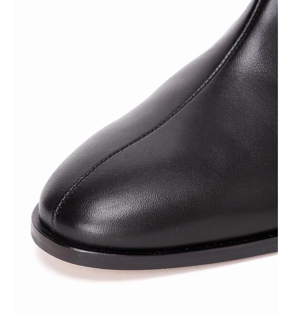 GRISE「《予約/WEB+一部店舗限定》GRISE5.5cmレザーワイドシャフトミドルブーツ」|ロングブーツ|