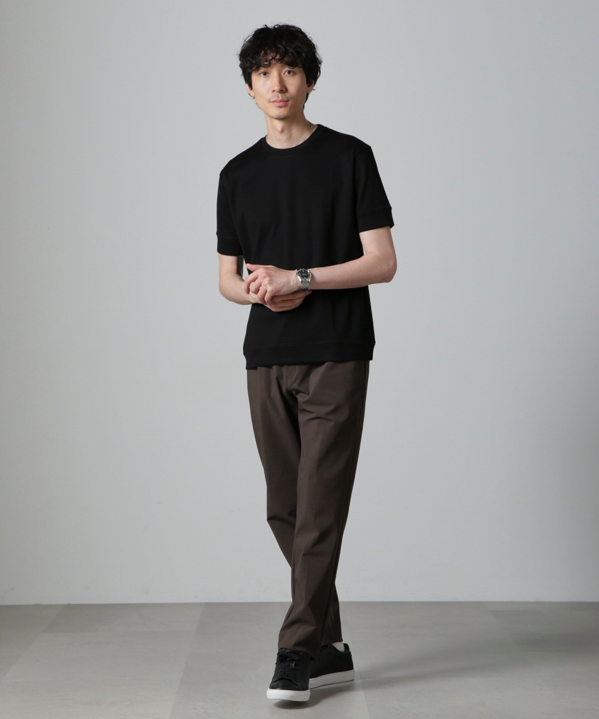 NANO universe「｢FORMAL JERSEY｣クルーネックカットソー半袖」|Tシャツ・カットソー|