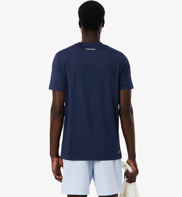 LACOSTE「ウルトラドライコートジャガードTシャツ」|Tシャツ・カットソー|