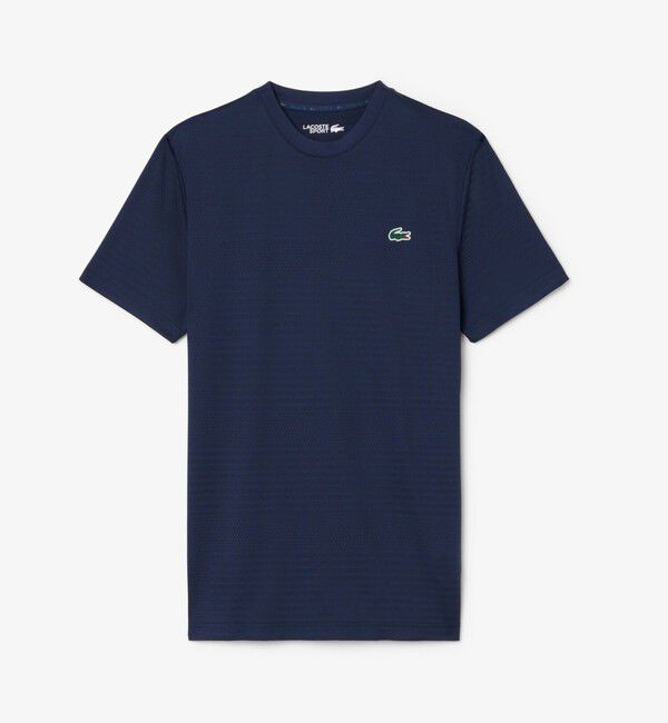LACOSTE「ウルトラドライコートジャガードTシャツ」|Tシャツ・カットソー|