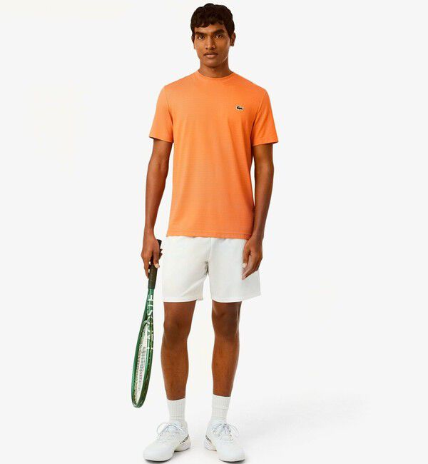 LACOSTE「ウルトラドライコートジャガードTシャツ」|Tシャツ・カットソー|