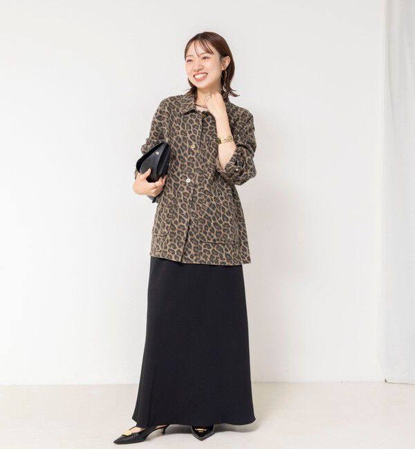 NOLLEY'S「【WEB限定】ウォッシャブルレオパードジャケット」|ブルゾン・スタジャン|