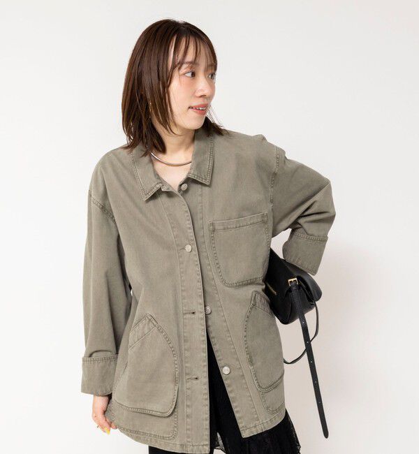NOLLEY'S「【WEB限定】ウォッシャブルケミカルウォッシュカバーオール」|ブルゾン・スタジャン|