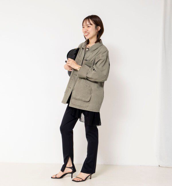 NOLLEY'S「【WEB限定】ウォッシャブルケミカルウォッシュカバーオール」|ブルゾン・スタジャン|