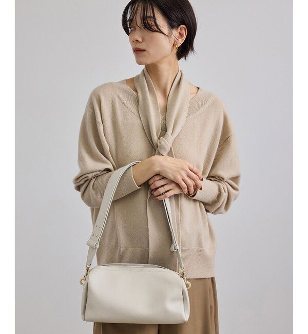 SALON adam et rope'「【WEB限定】スプリットレザーワイドベルトショルダーバッグ」|ショルダー・メッセンジャー|