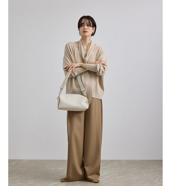 SALON adam et rope'「【WEB限定】スプリットレザーワイドベルトショルダーバッグ」|ショルダー・メッセンジャー|
