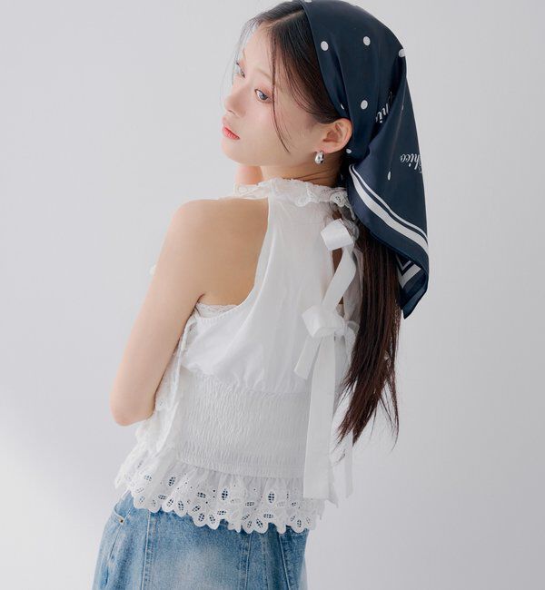  「【SALON  by Chico】ティアードコットンレースアメスリブラウス」|シャツ・ブラウス|