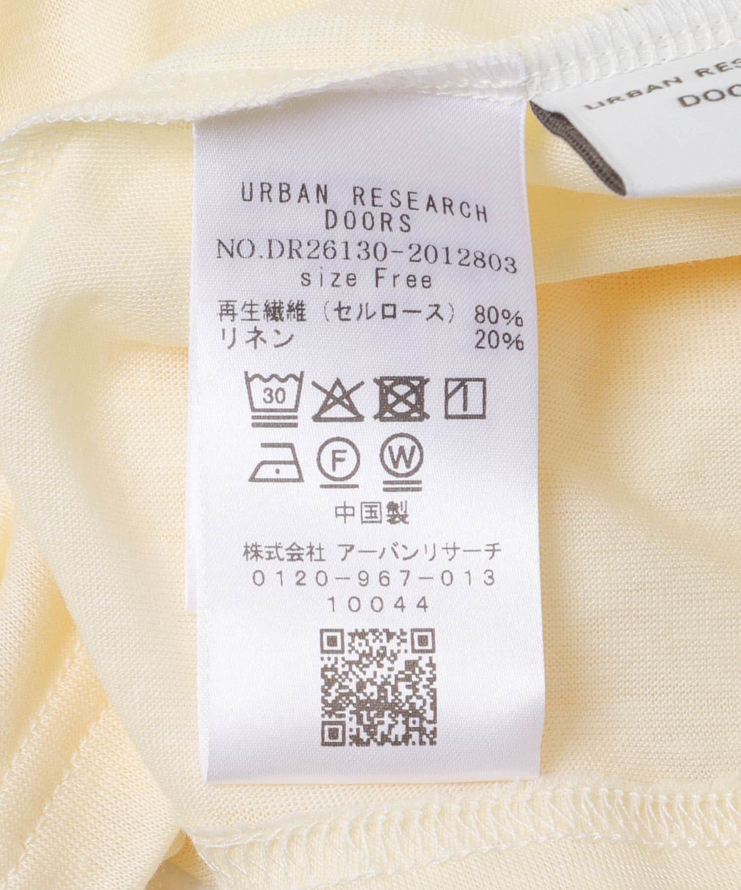 URBAN RESEARCH DOORS「リネン混シアーロングスリーブTシャツ」|Tシャツ・カットソー|
