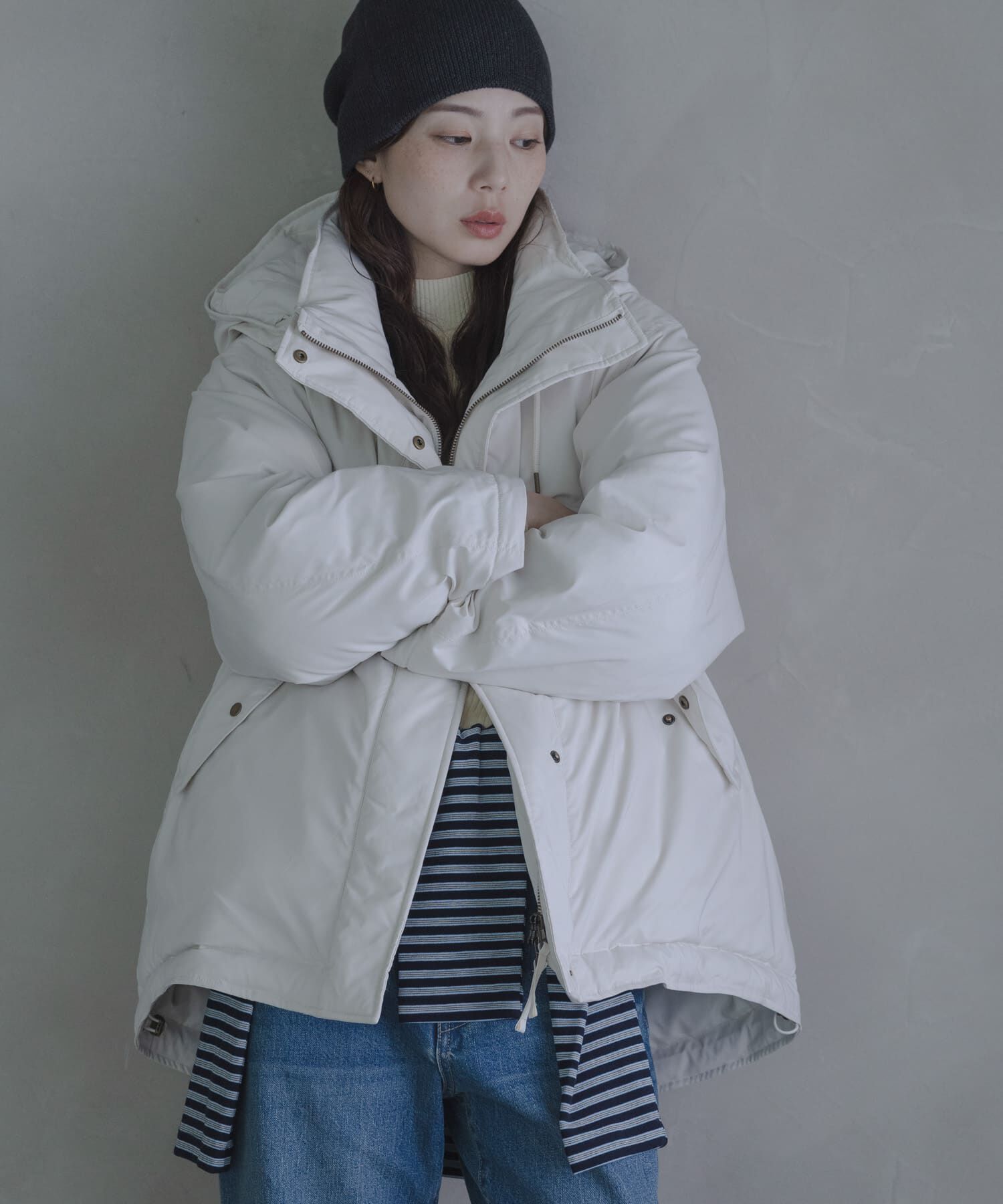 Sonny Label 「撥水2WAYフーディスタンドダウンコート」|ダウン|