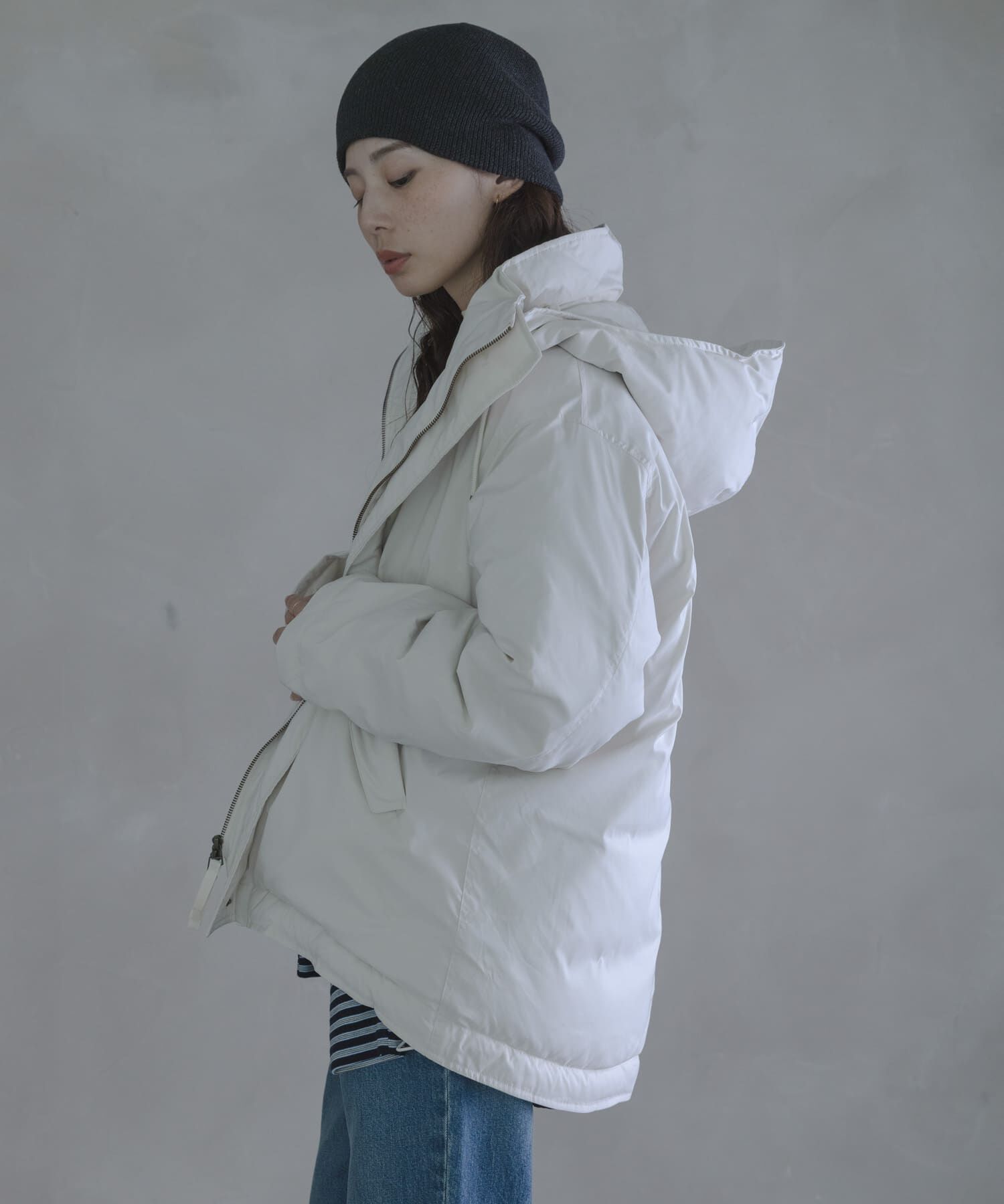 Sonny Label 「撥水2WAYフーディスタンドダウンコート」|ダウン|