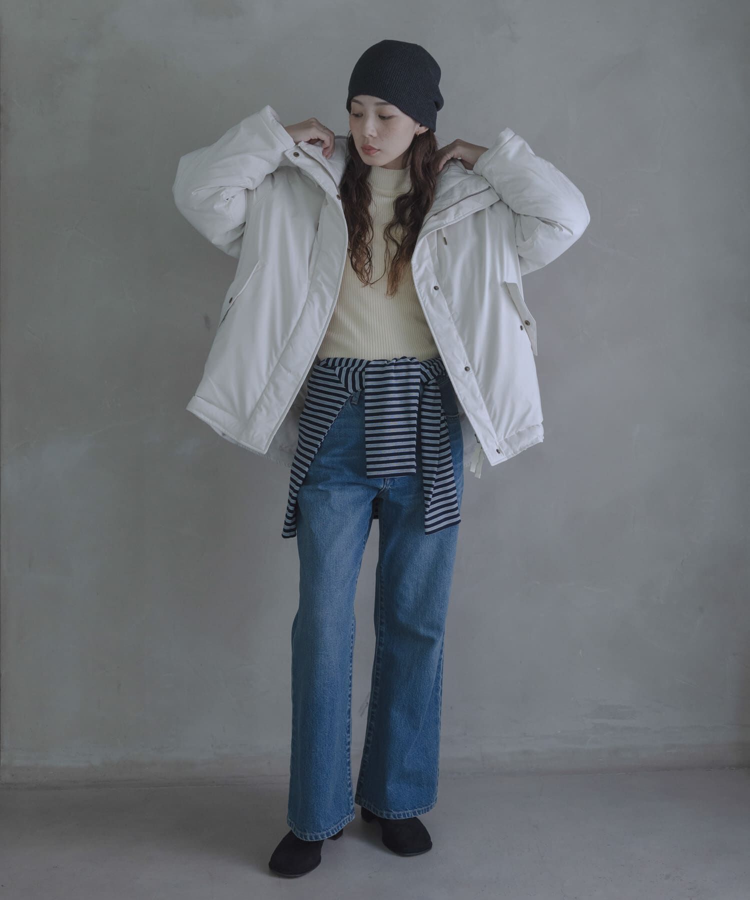 Sonny Label 「撥水2WAYフーディスタンドダウンコート」|ダウン|