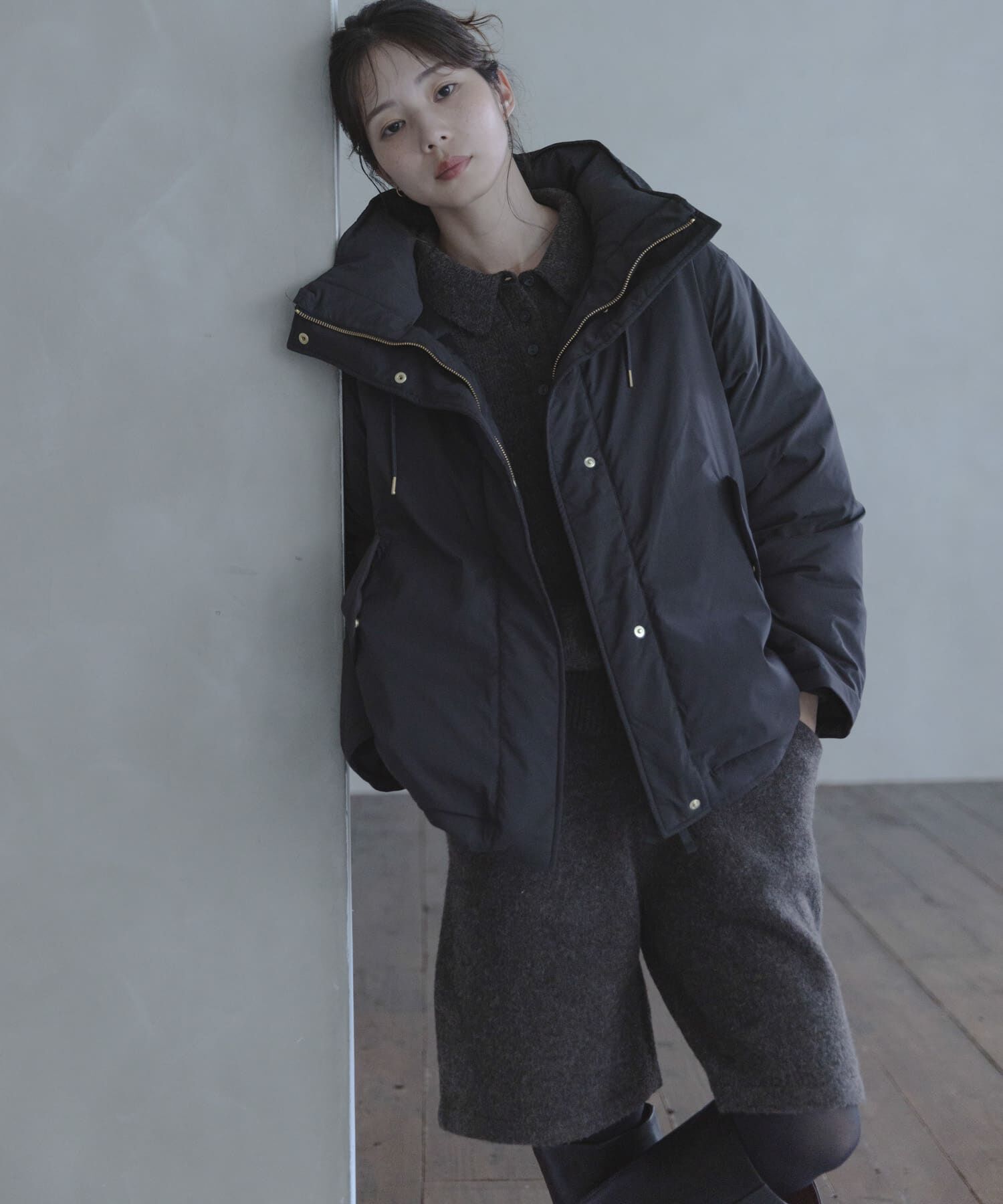 Sonny Label 「撥水2WAYフーディスタンドダウンコート」|ダウン|