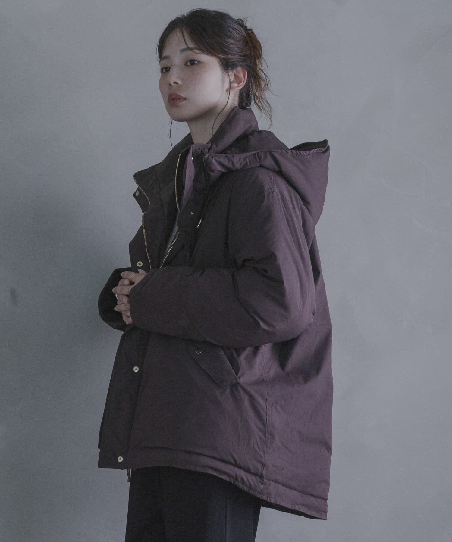 Sonny Label 「撥水2WAYフーディスタンドダウンコート」|ダウン|
