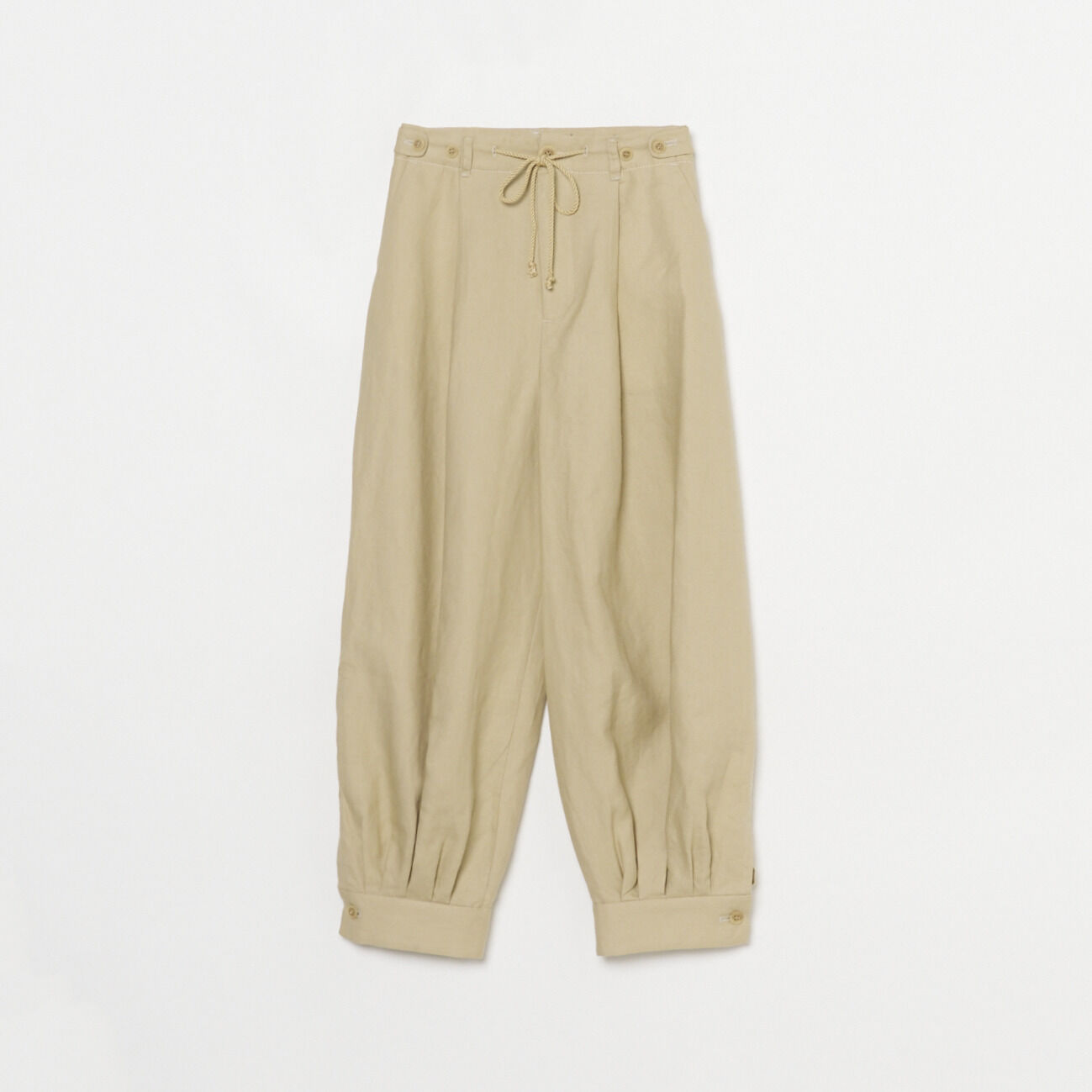  「muller of yoshiokubo TUCK STITCHED PANTS」|チノ|ベージュ