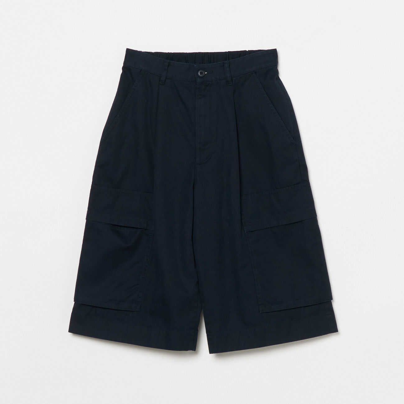 HELIOPOLE「HELIOPOLE MILITARY SHORT PANTS」|チノ|ネイビー