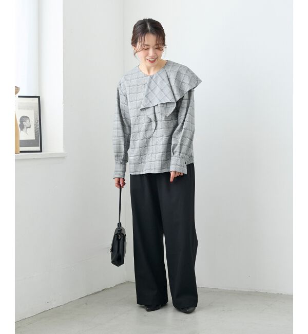  「【吸湿/発熱】裏起毛ツータックパンツ」|その他|