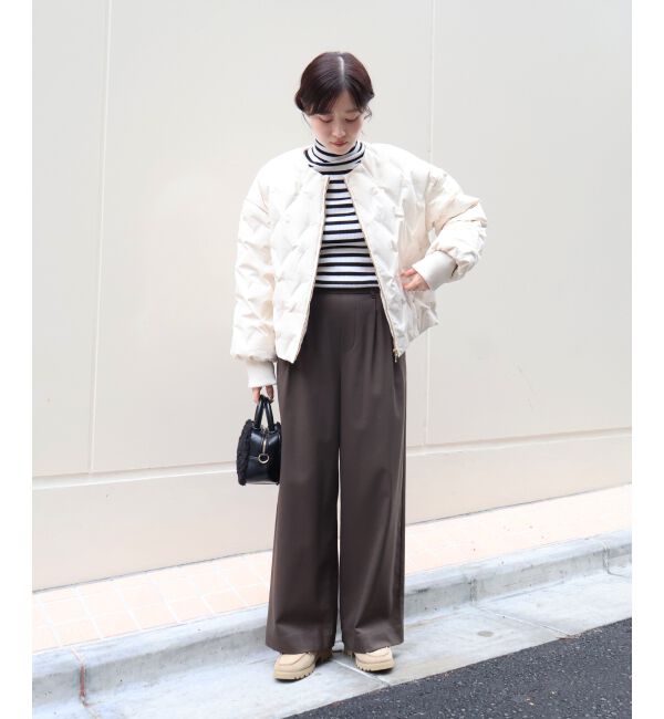  「【吸湿/発熱】裏起毛ツータックパンツ」|その他|