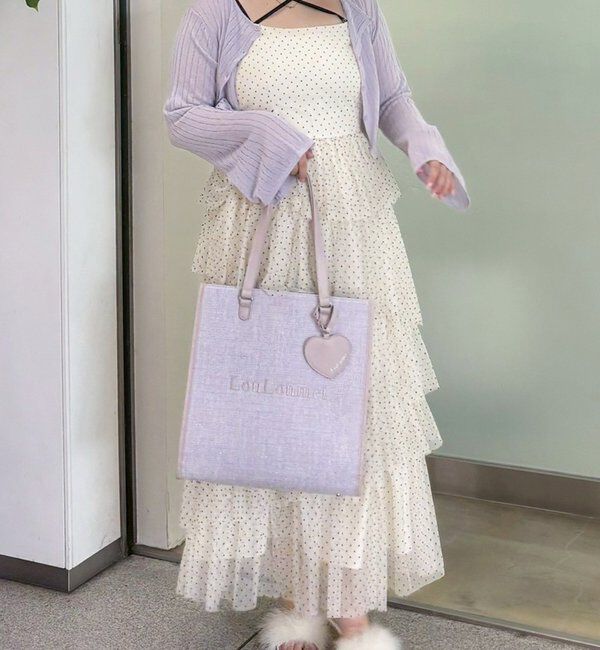  「【LouLoumei】全10色展開/ハートチャーム付きキャリーオントート/推し活」|その他|
