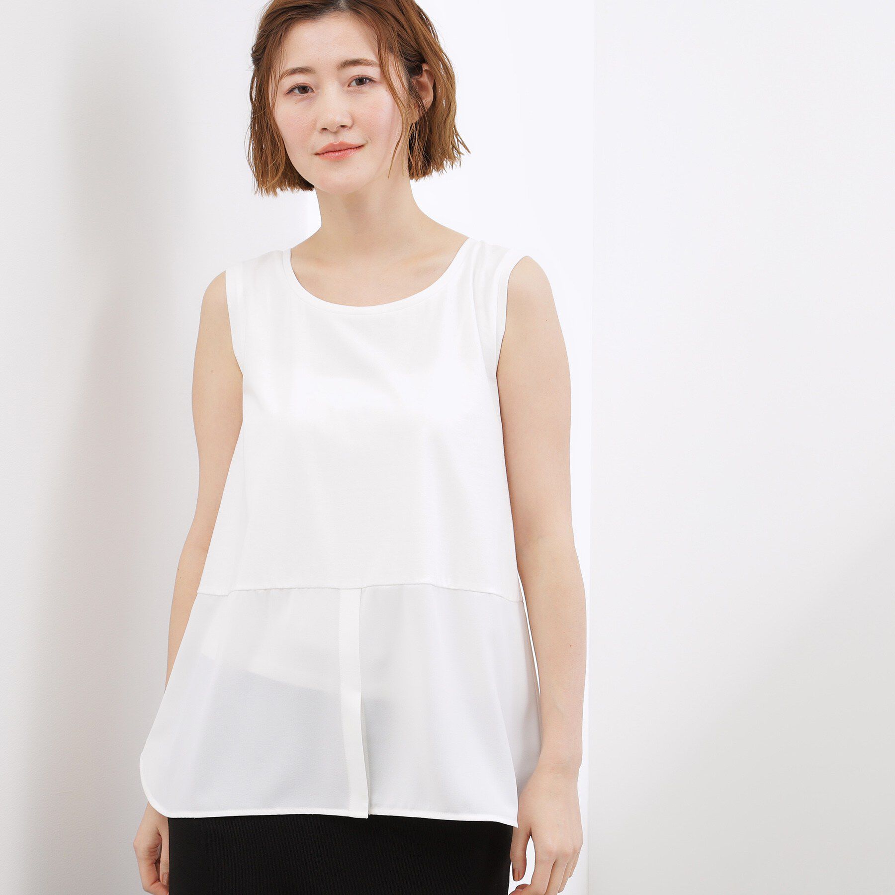 grove「再入荷！【貴島明日香さん着用】裾レイヤードタンクトップ」|キャミソール|