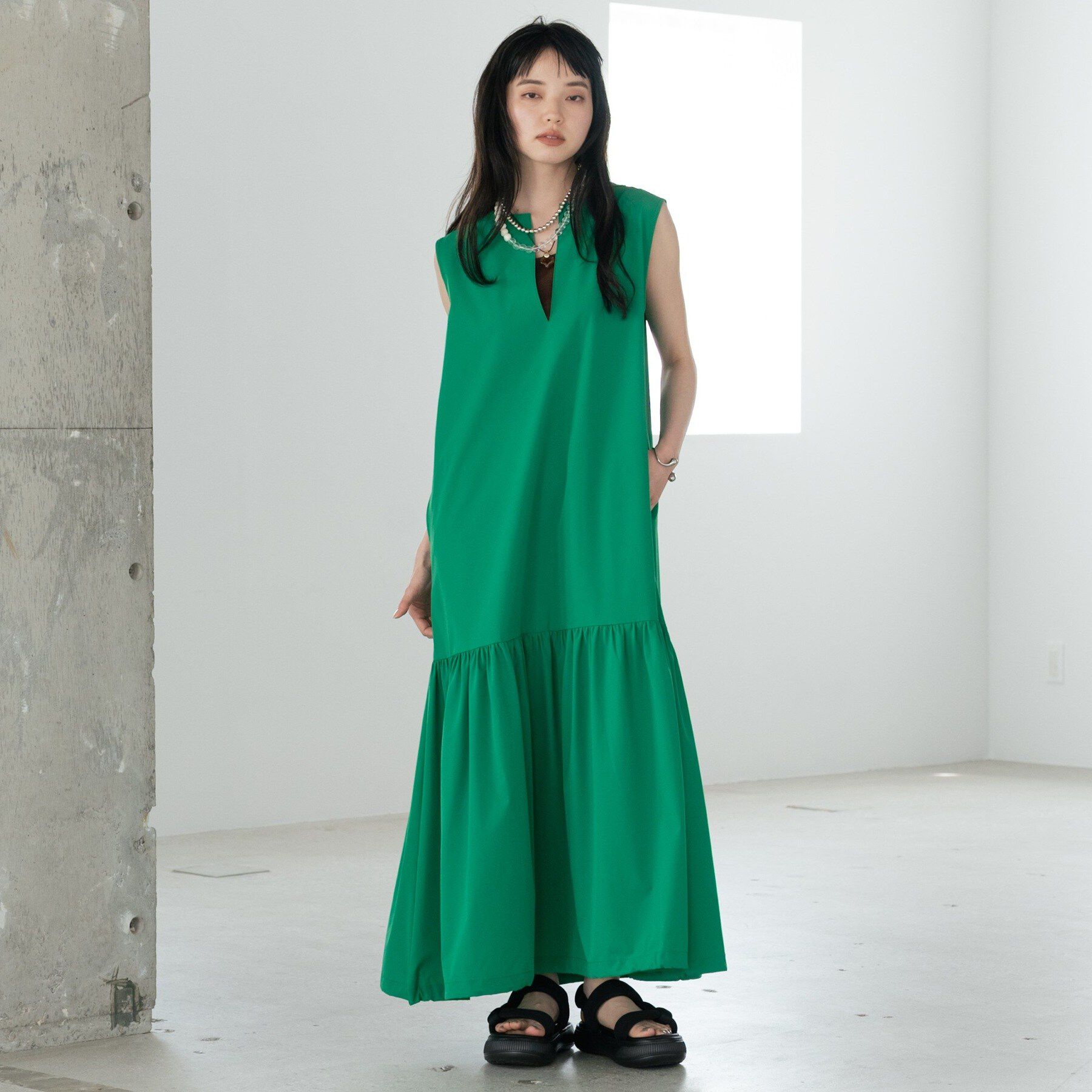 GALLEST「2WAYスキッパーワンピース【再入荷／接触冷感】」|ワンピース|