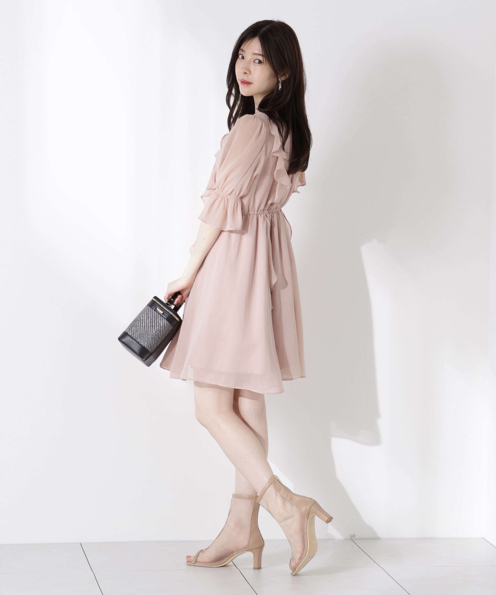 PROPORTION BODY DRESSING「《EDIT COLOGNE》フリル楊柳ミニワンピース」|ワンピース|