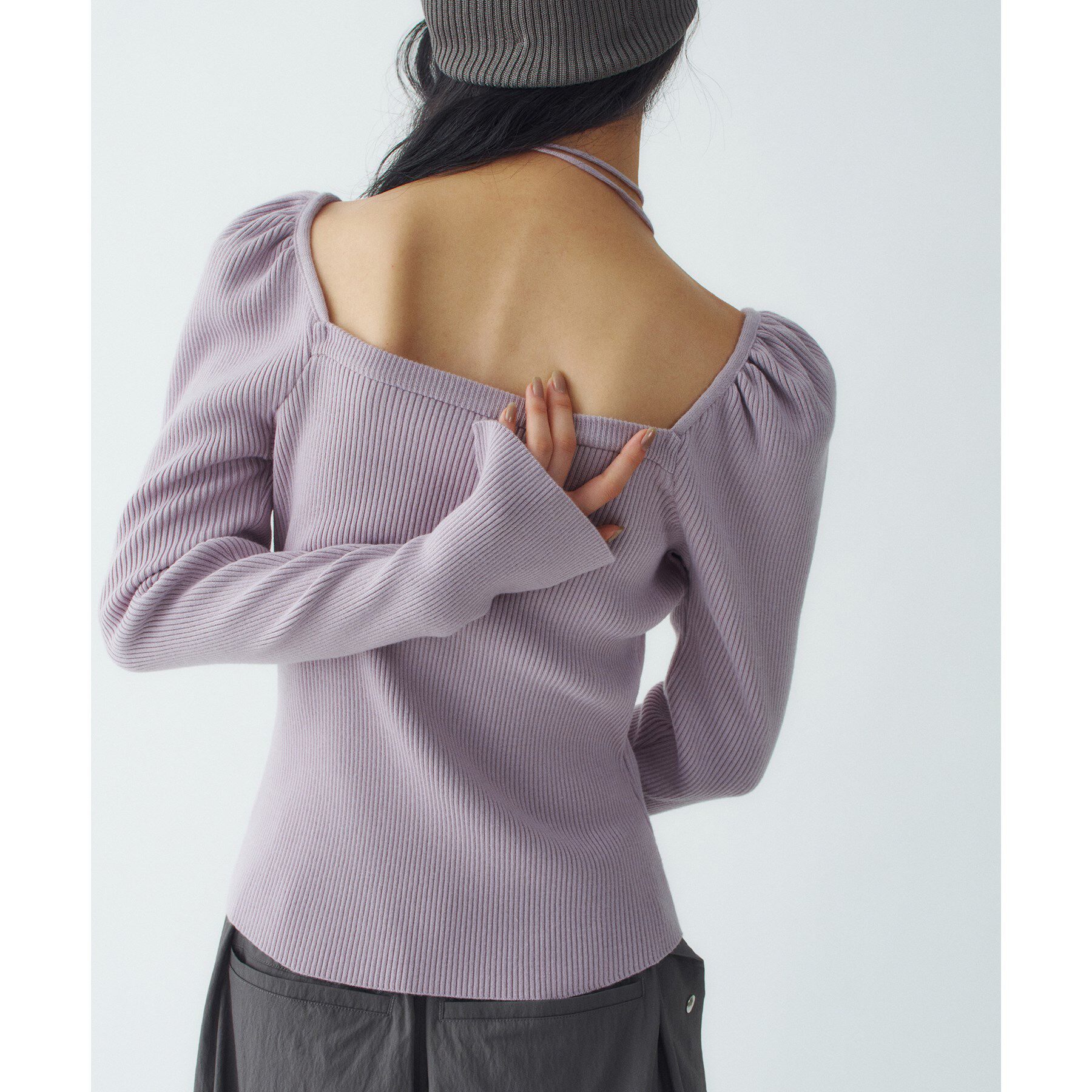 CODE A「femi gather rib knit」|ニット・セーター|