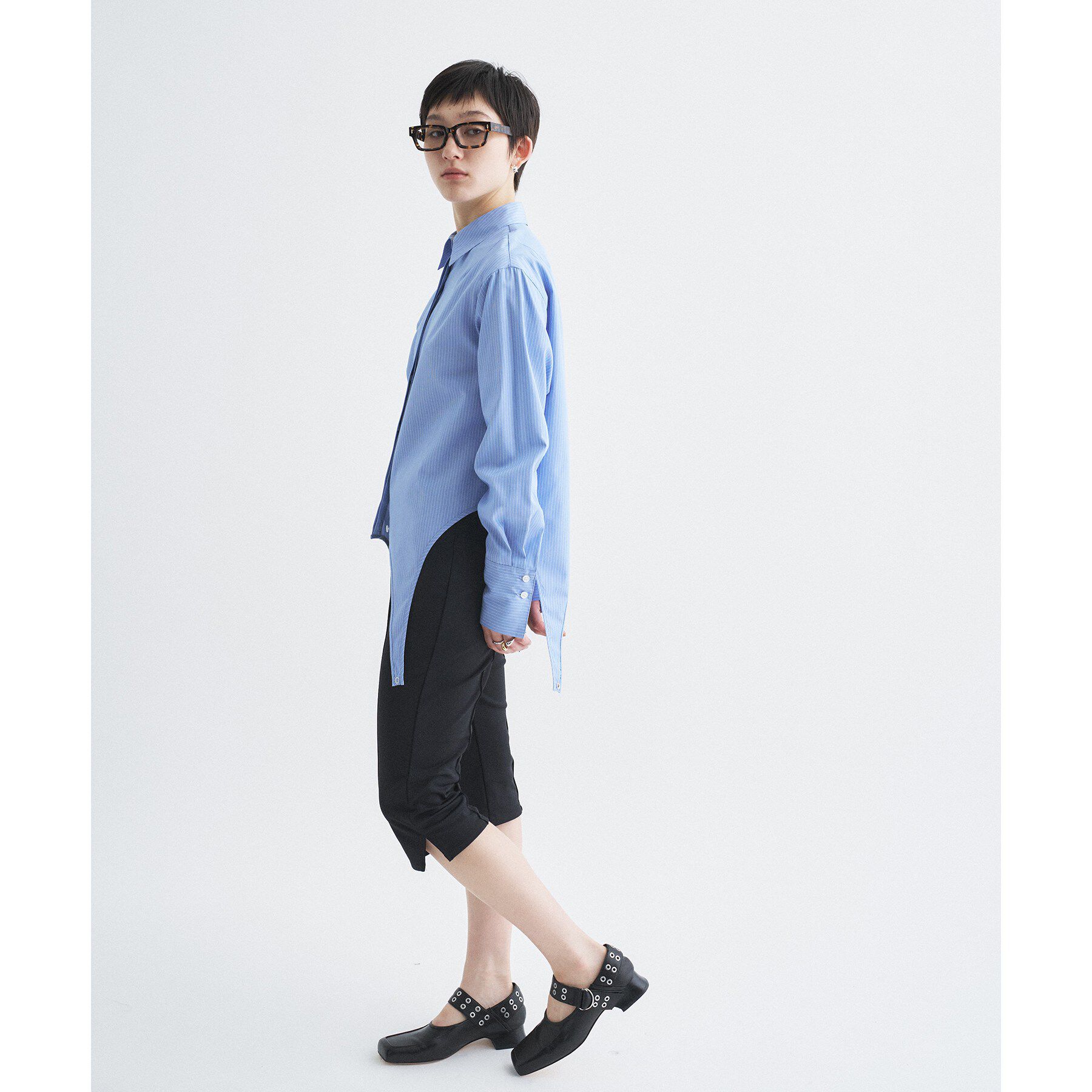 CODE A「flap detail stripe shirt」|シャツ・ブラウス|