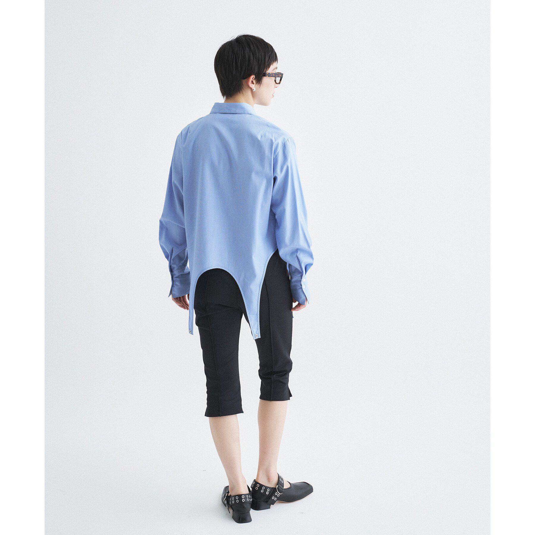 CODE A「flap detail stripe shirt」|シャツ・ブラウス|