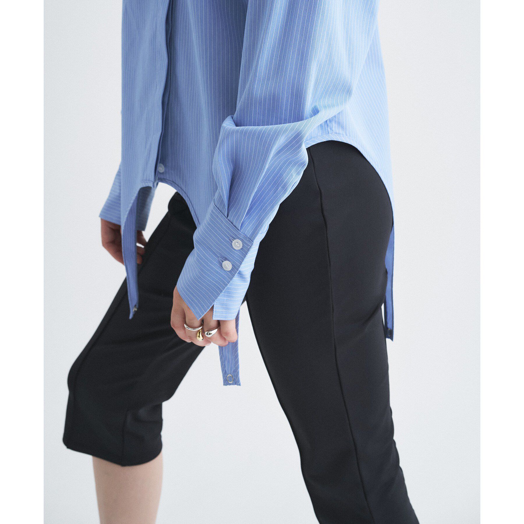 CODE A「flap detail stripe shirt」|シャツ・ブラウス|
