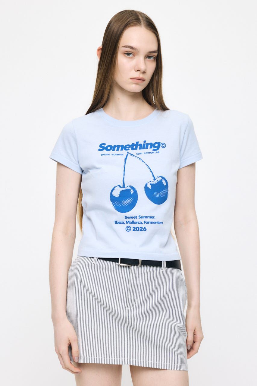 MOUSSY「JN CHERRY TEE」|Tシャツ・カットソー|L/BLU1
