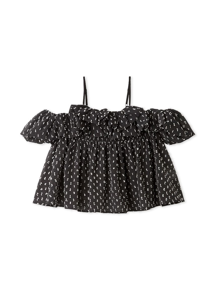 FURFUR「オフショルシアージャガードトップス」|シャツ・ブラウス|BLK