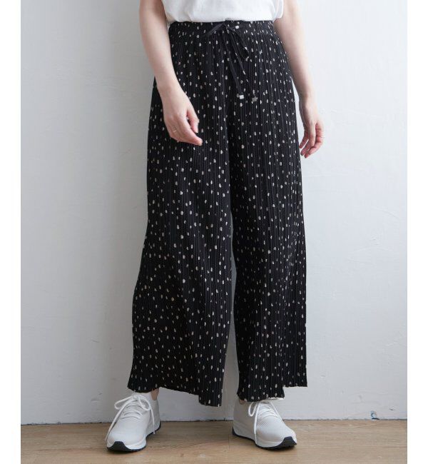 ikka「さらっとプリーツワイドパンツ」|その他|