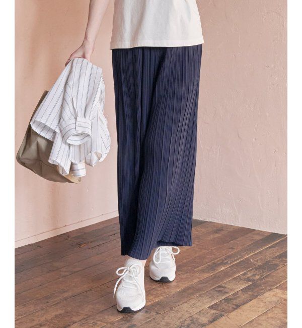 ikka「さらっとプリーツワイドパンツ」|その他|