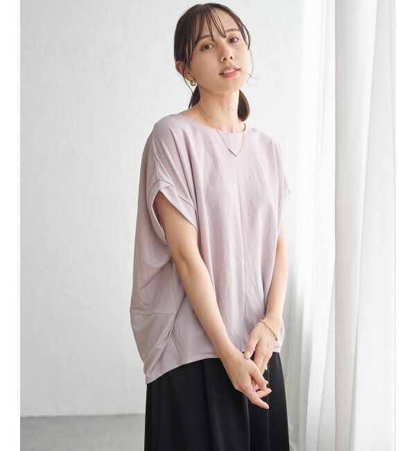 ikka「【接触冷感】鹿の子センターシームタックプルオーバー」|その他|