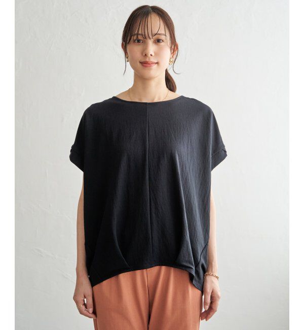 ikka「【接触冷感】鹿の子センターシームタックプルオーバー」|その他|
