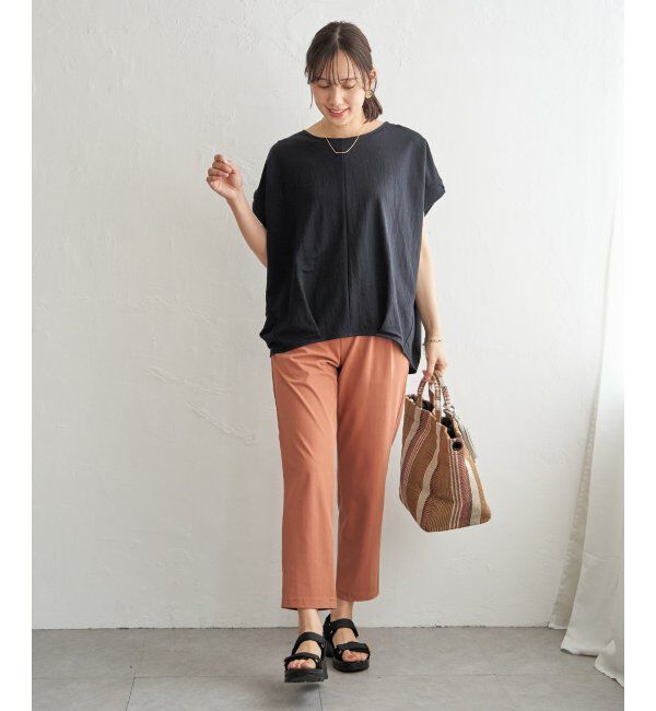 ikka「【接触冷感】鹿の子センターシームタックプルオーバー」|その他|