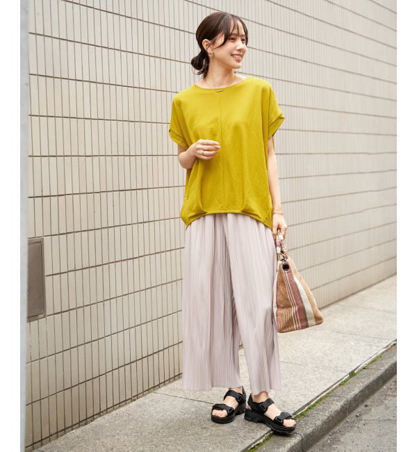 ikka「【接触冷感】鹿の子センターシームタックプルオーバー」|その他|