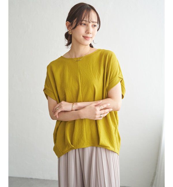 ikka「【接触冷感】鹿の子センターシームタックプルオーバー」|その他|